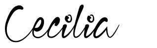 Cecilia шрифт