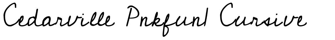 Cedarville Pnkfun1 Cursive шрифт