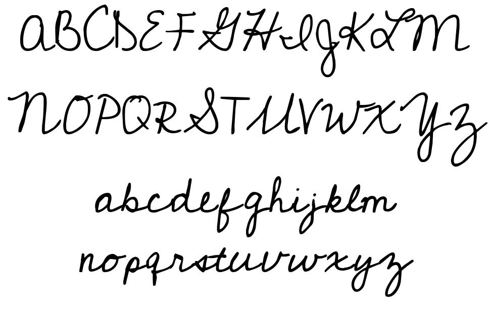 Cedarville Pnkfun1 Cursive font specimens