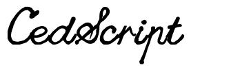 CedScript шрифт