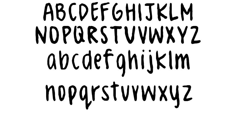 Celeste Hand font Örnekler