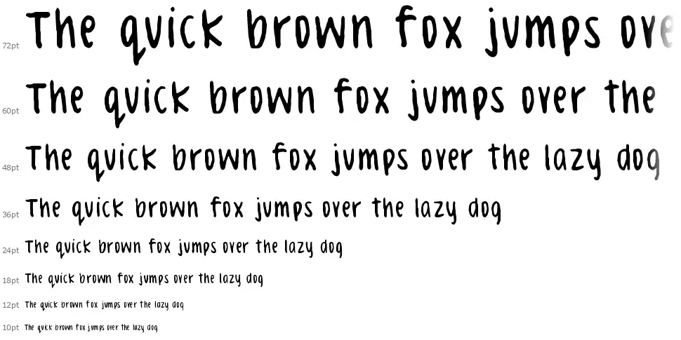 Celeste Handfont waterfall