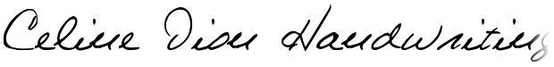 Celine Dion Handwriting
