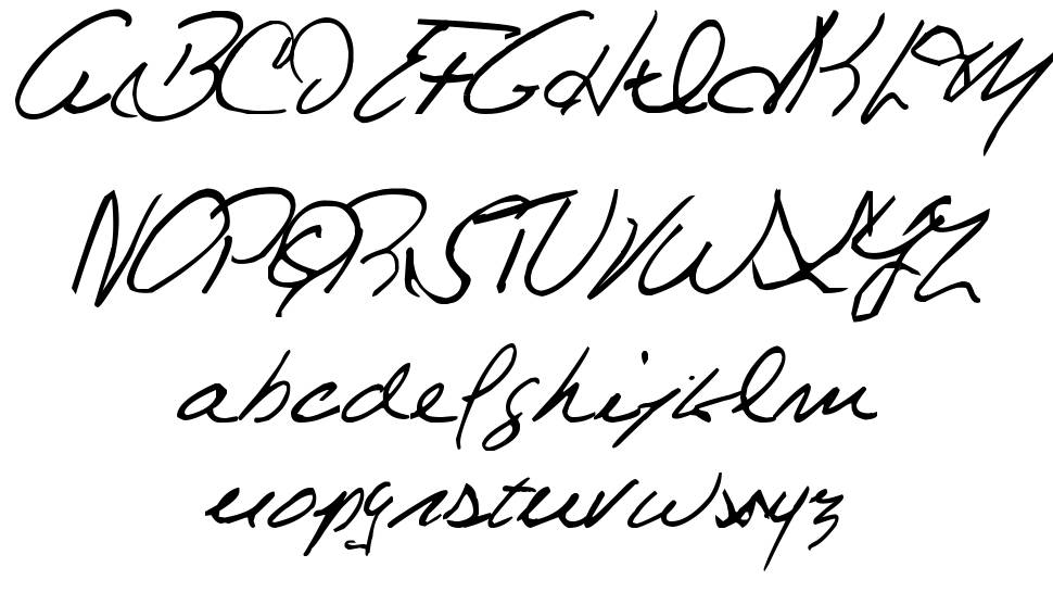 Celine Dion Handwriting 字形