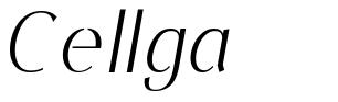 Cellga font