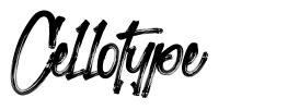 Cellotype font