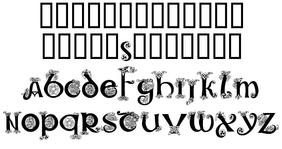 Celtic 101 字形 标本