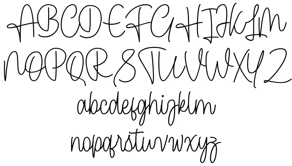 Cendolita Scriptfont specimens