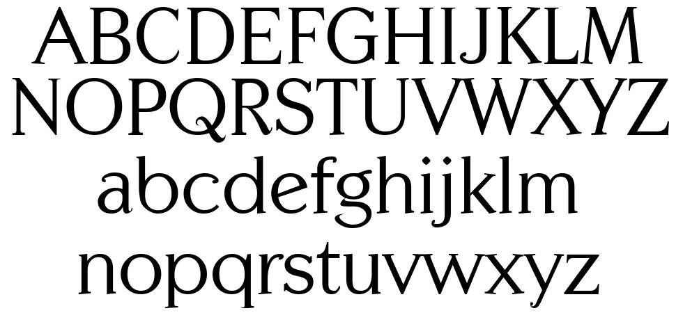 Centabel font specimens