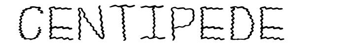 Centipede шрифт