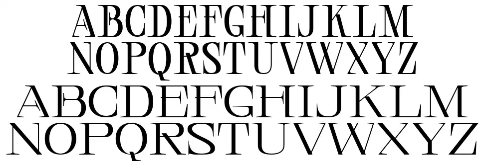 Central Display font Örnekler