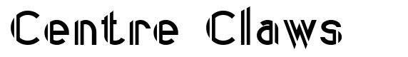 Centre Claws font