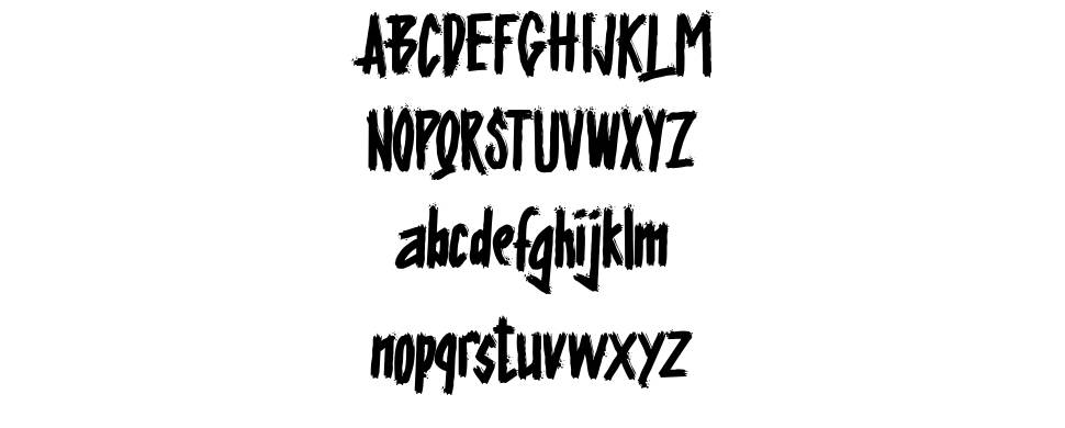 Cerobong font specimens
