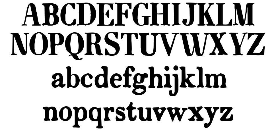 CF Bonaparte 字形 标本