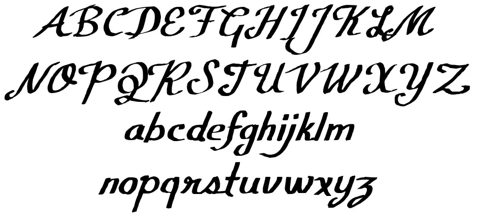 CF Calligraphiafont specimens