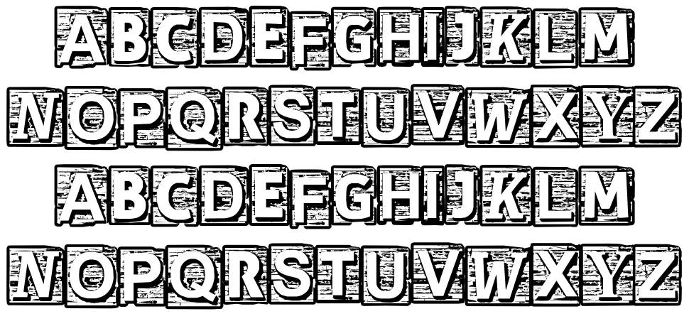 CF Cherokee 字形 标本