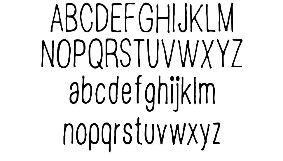 CF Disappointed font specimens