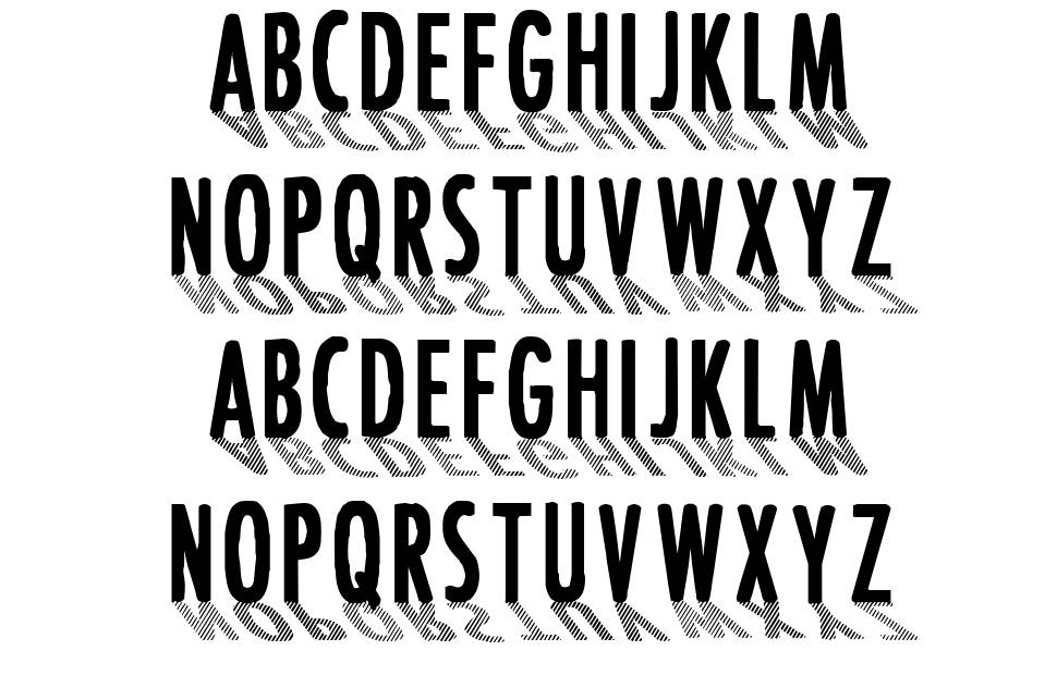 CF Font Shading font specimens