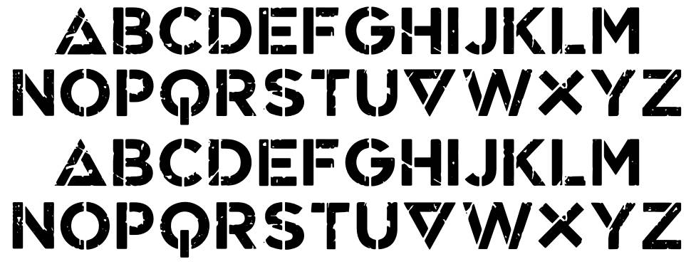 CF Game Of Chaos font specimens