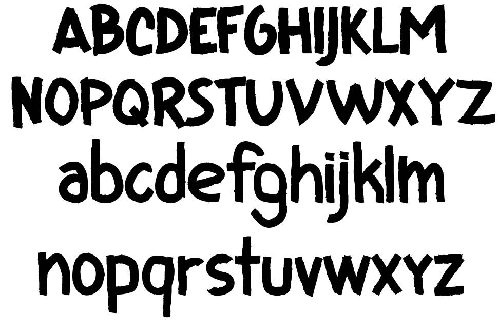 CF I Love Ugly Fonts font specimens