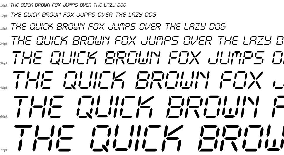 CF LCD 521 font Şelale