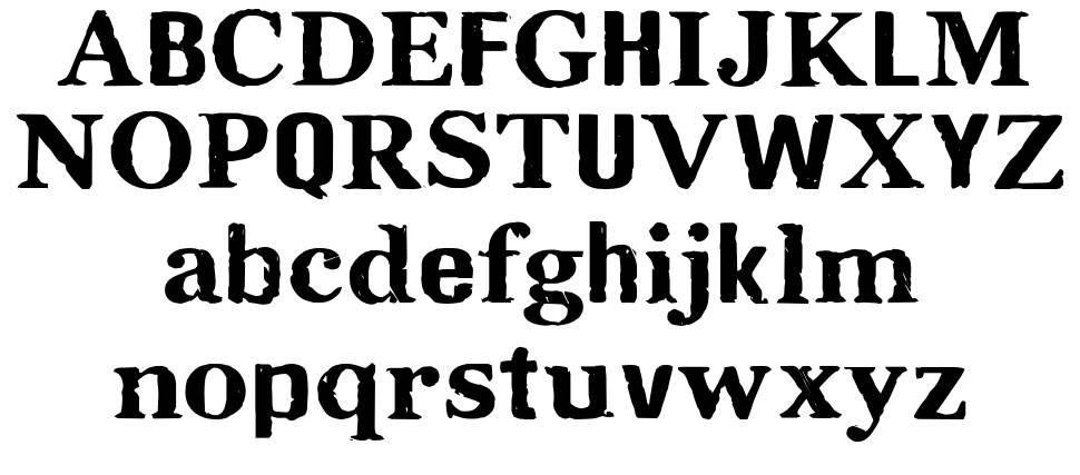 CF Millenium 字形 标本