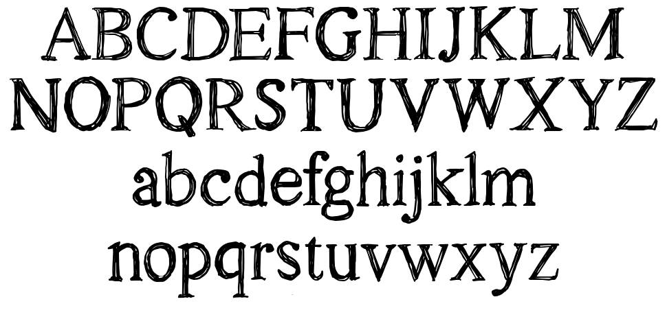 CF Oak Island font Örnekler