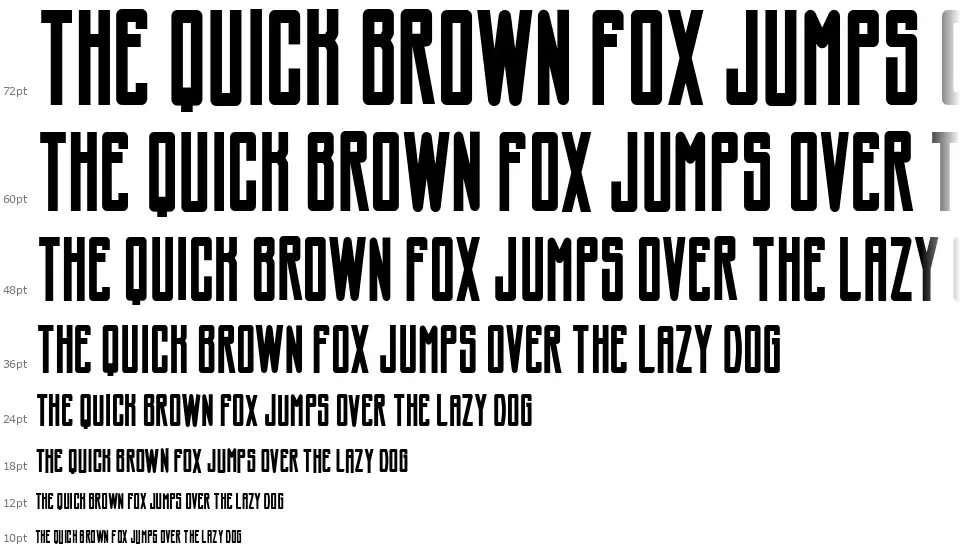 CF Showbizzfont waterfall