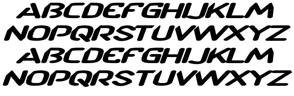 CF TechnoRama font specimens