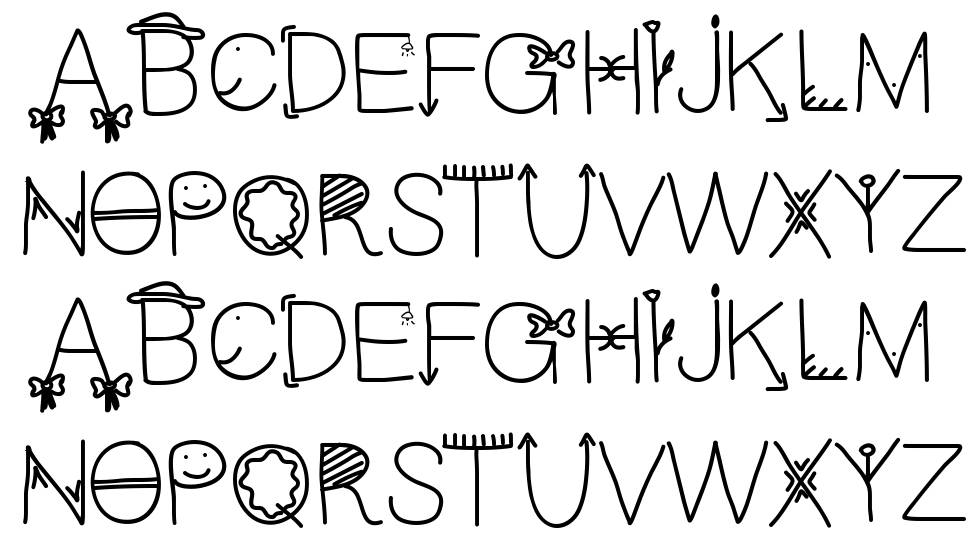 Cfun font specimens