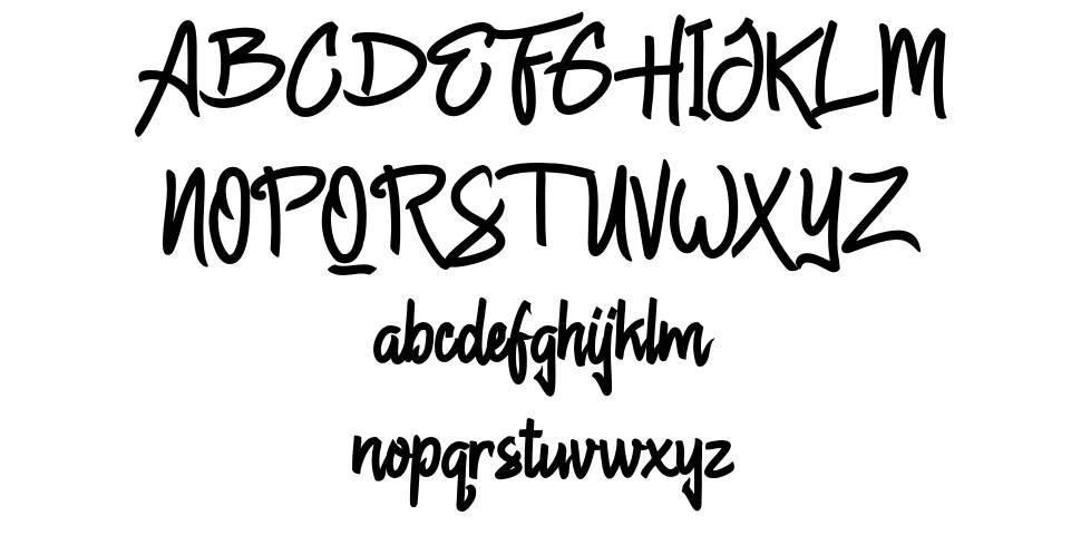 Chagack font Örnekler
