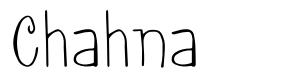 Chahna font