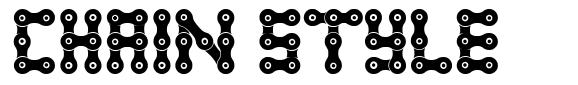 Chain Style font
