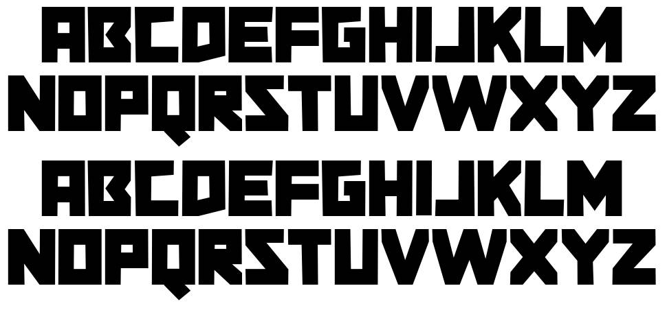 Chainwhacks font specimens
