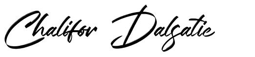 Chalifor Dalsatic шрифт