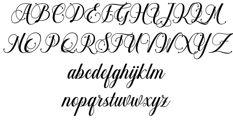 Chalisa Oktavia font Örnekler