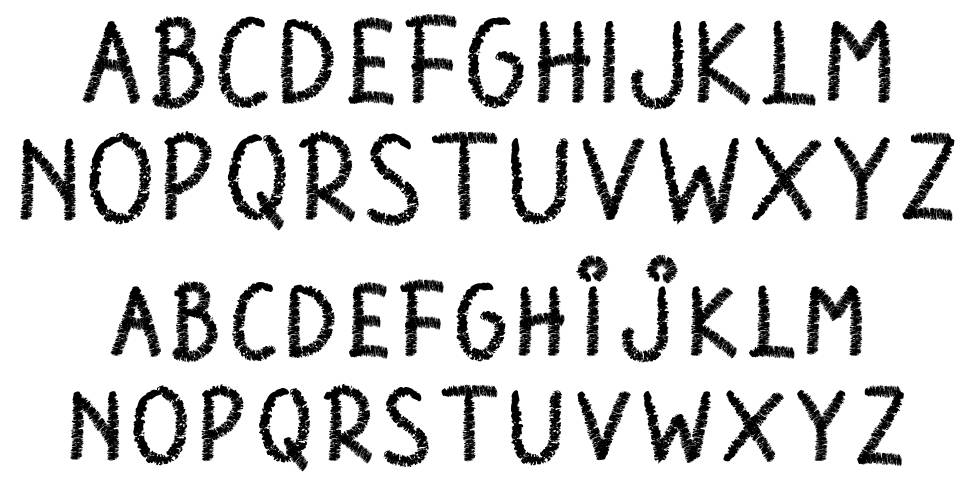 Chalk Perio písmo Exempláře