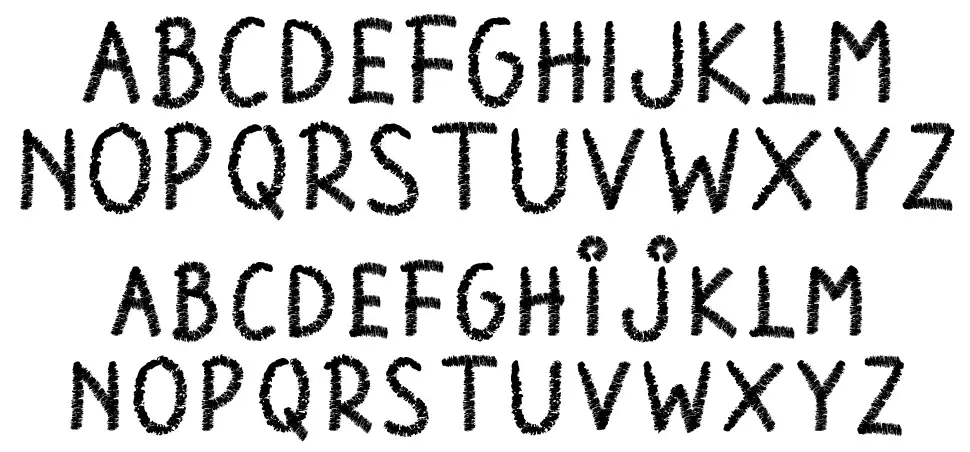 Chalk Periofont specimens
