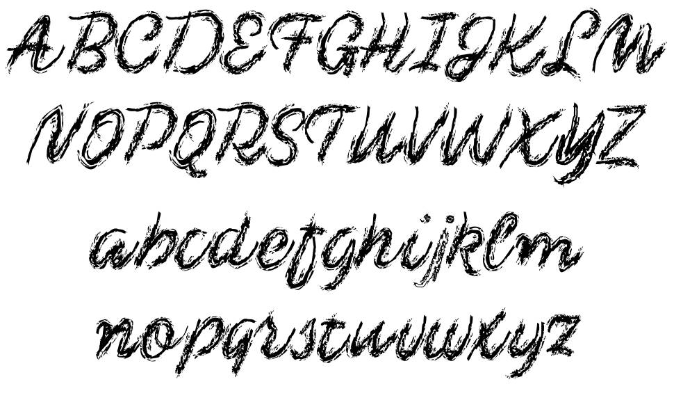 Chalk-y Brush font specimens