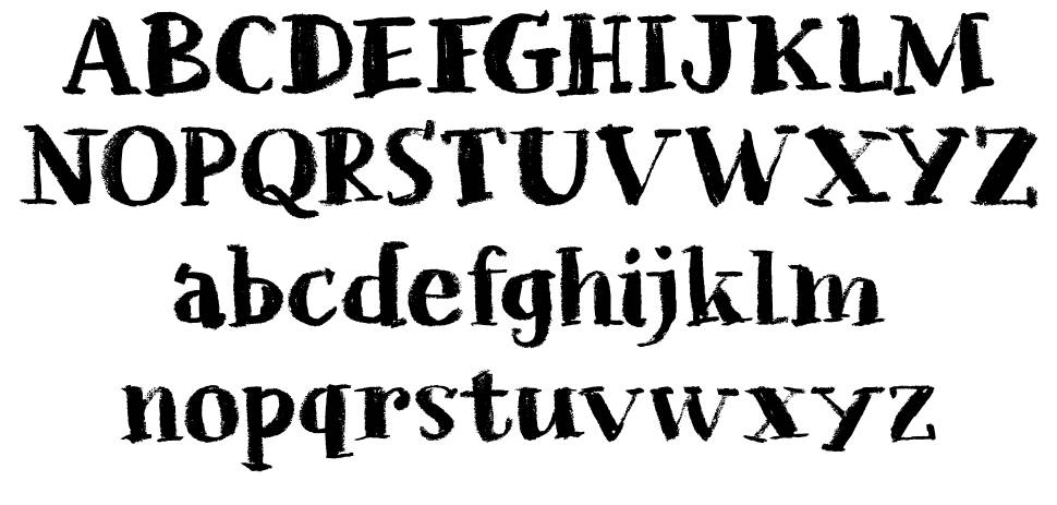 Chalkaholic 字形 标本