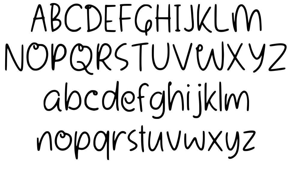 Chamylla font Örnekler
