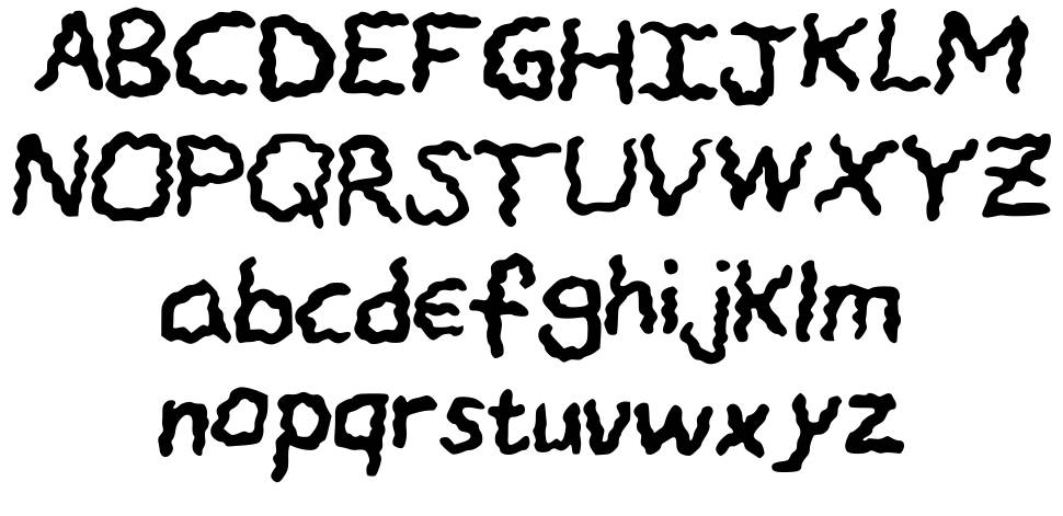 Chandelier písmo Exempláře