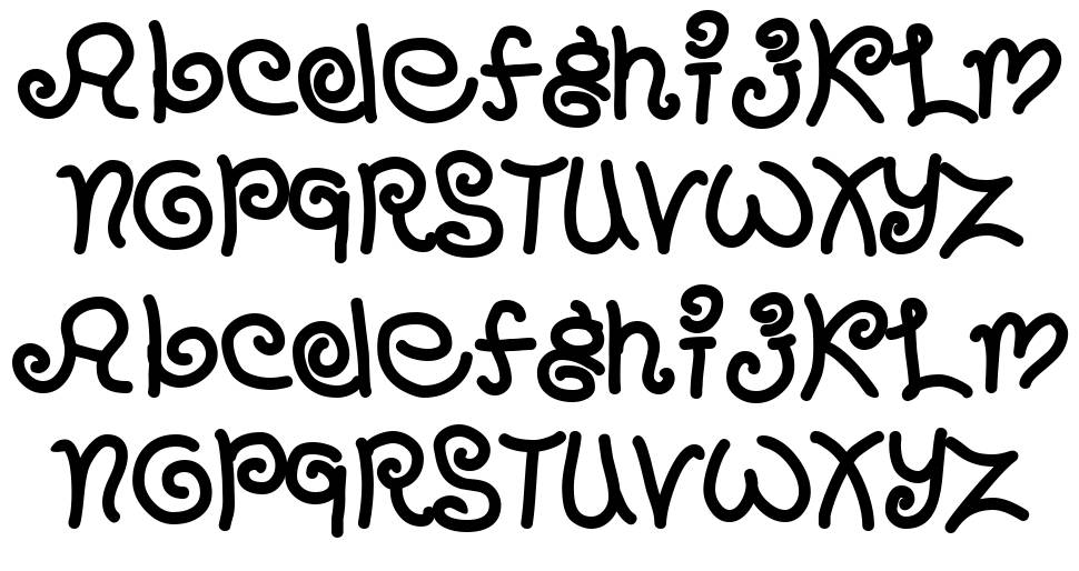Chango Marango písmo Exempláře
