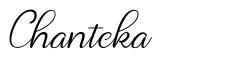 Chanteka шрифт
