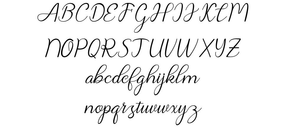 Chanteka font Örnekler