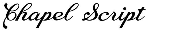 Chapel Script font