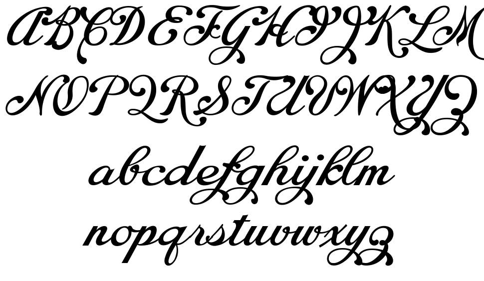 Chapel Script font specimens