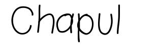 Chapul schriftart