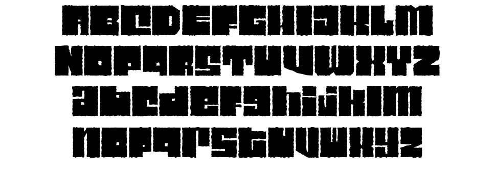 Characteristic font specimens