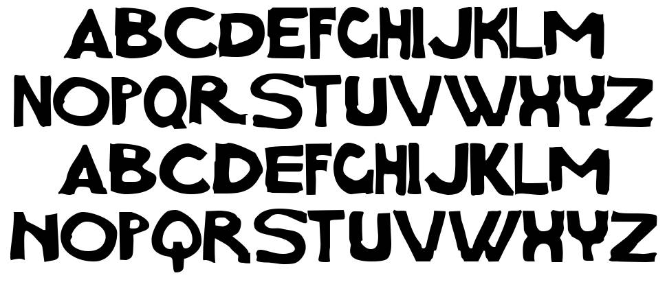 Charcoal First font Örnekler